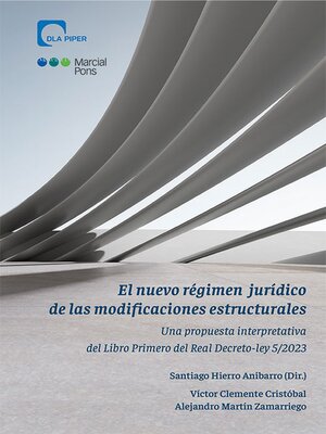 cover image of El nuevo régimen jurídico de las modificaciones estructurales